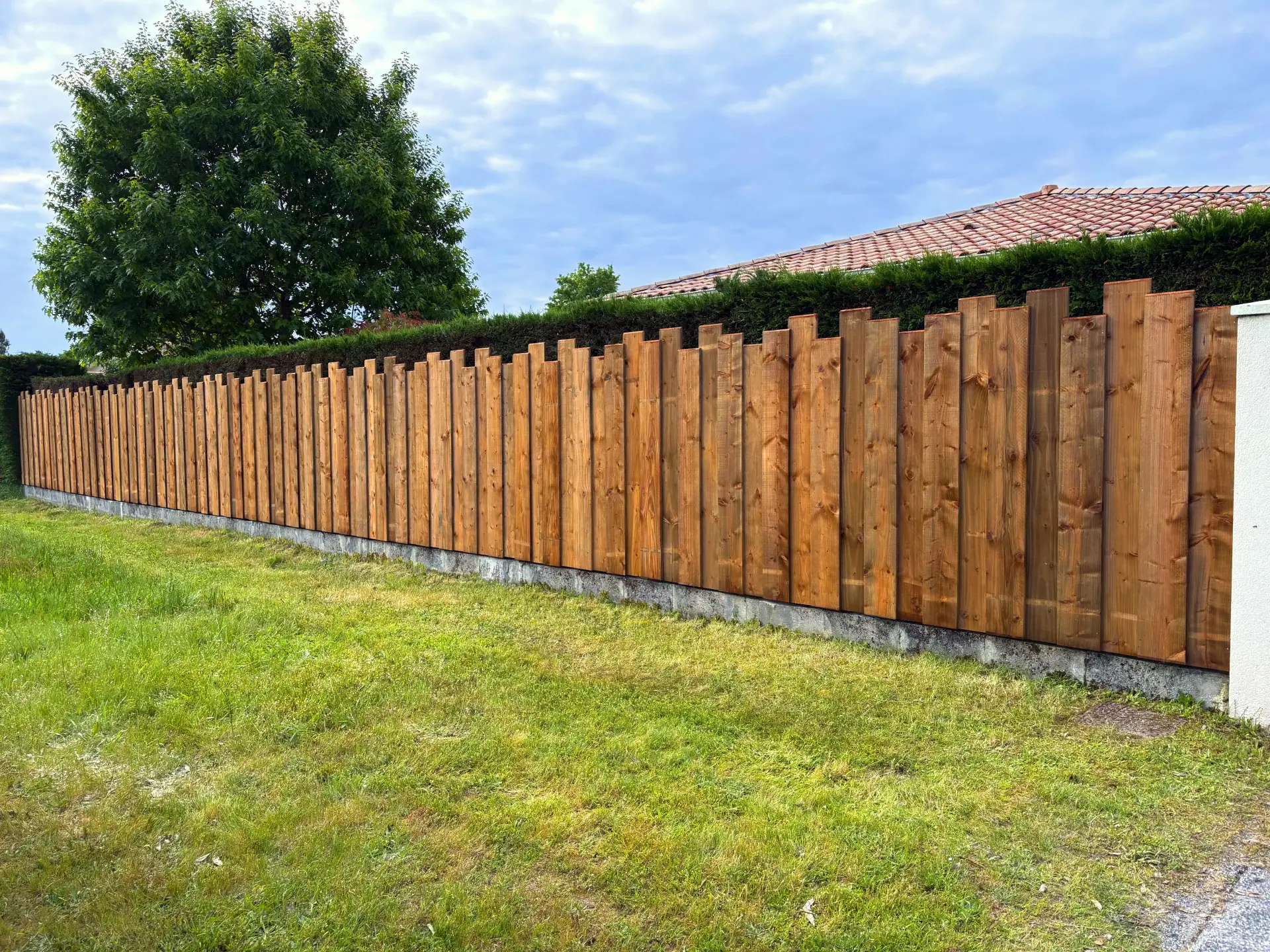 Clôture bois sur mesure Saint-Jean-d'Illac Gironde - Élégance Bois