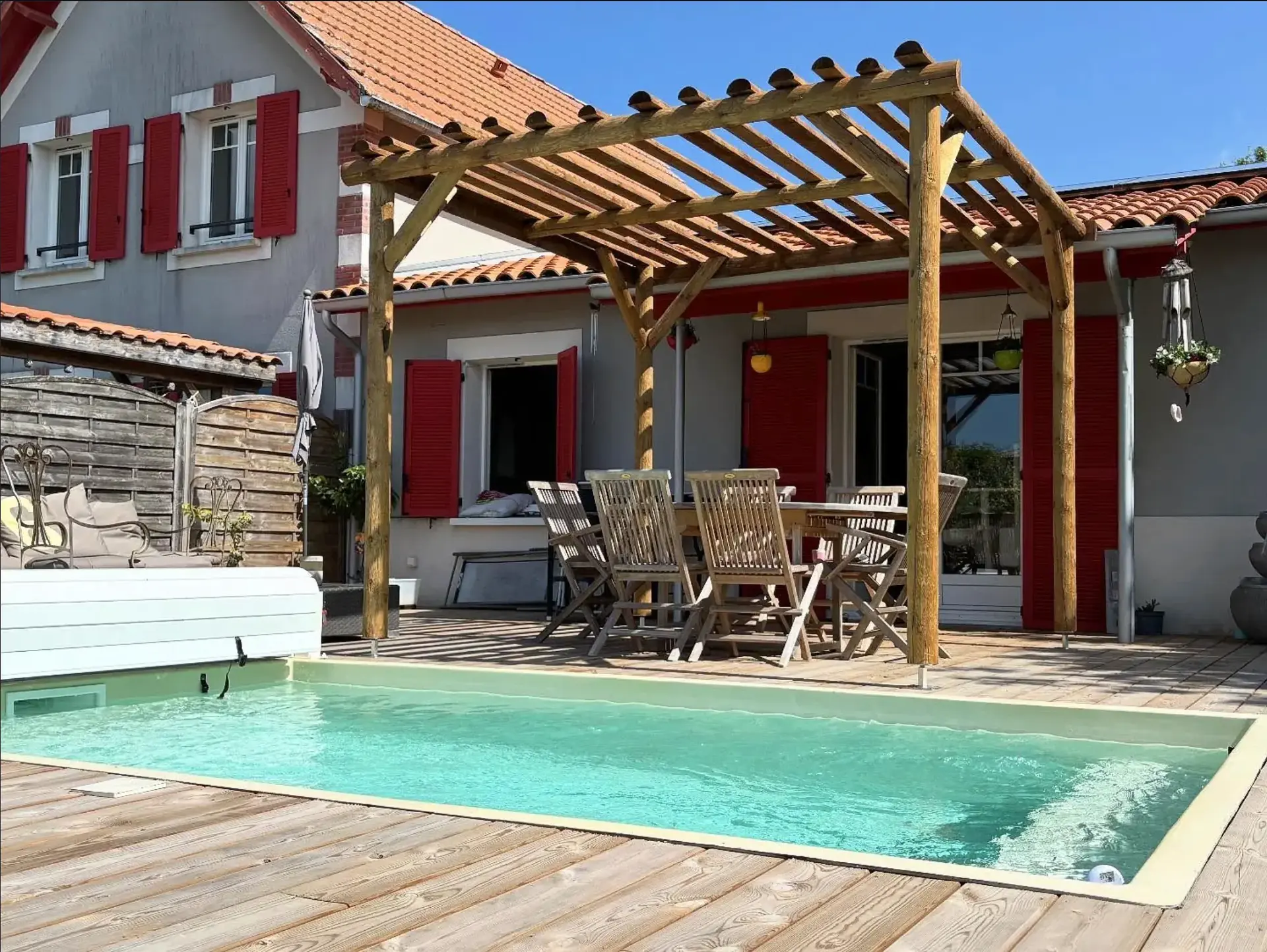 Pergola bois sur mesure Arcachon Gironde - Élégance Bois